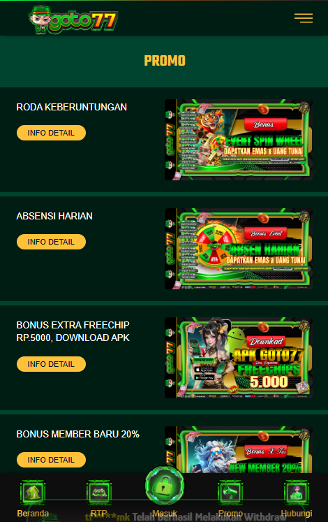 goto77 merupakan platform game online modern yang memiliki akses masuk cepat tanpa hambatan